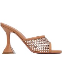AMINA MUADDI - Lupita Crystal Mesh High-Heeled Sandals - Lyst