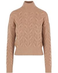 Max Mara - Studio Mstcosmo Turtleneck Knitted Jumper - Lyst
