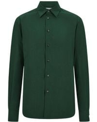 Ferragamo - Micro-Patterned Shirt - Lyst