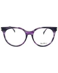 Max Mara - Round Frame Glasses - Lyst