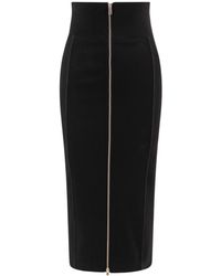Erika Cavallini Semi Couture - Zip-Fastening Long Skirt - Lyst