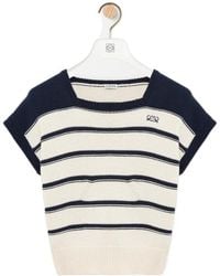 Loewe - Striped Cropped Knitted Top - Lyst