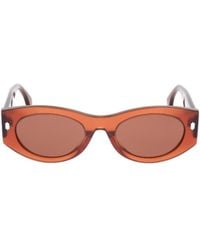 Fendi - Eyewear Oval Frame Sunglasses - Lyst