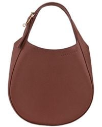 Longchamp - Small Le Foulonné Grained-Leather Tote Bag - Lyst