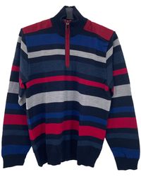 Paul & Shark - Striped Zipper Sweater - Lyst