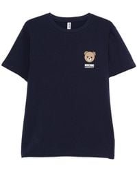 Moschino - Bear-Print Crew-Neck T-Shirt - Lyst