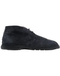 Tod's - Round Toe Ankle Boots - Lyst
