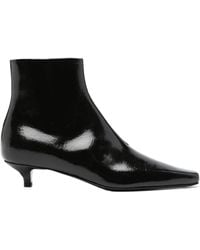 TOTEME - Leather Heel Boots - Lyst