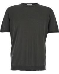 Roberto Collina - Ribbed Hem Crewneck T-Shirt - Lyst