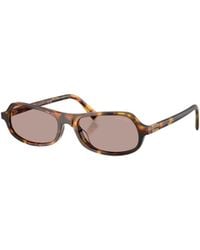 Miu Miu - Eyewear Miu Regard Geometric Frame Sunglasses - Lyst