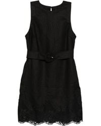 Twinset - Belted Embroidered Dress - Lyst