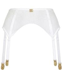 Dolce & Gabbana - Floral-Lace Suspender Belt - Lyst