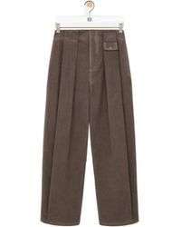 Loewe - Button Pleated Trousers - Lyst