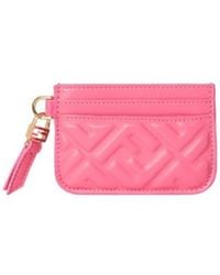 Fendi - Baguette Ff Embossed Card Case - Lyst