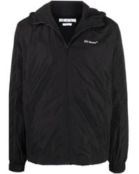 Off-White c/o Virgil Abloh - Diag Outline Track Zip Hoodie - Lyst