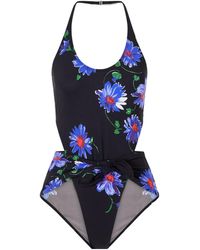 Alaïa - Floral-Print Swimsuit - Lyst