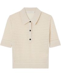 Maria McManus - Cashmere And Cotton-Blend Crocheted Polo Shirt - Lyst