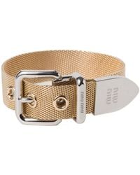 Miu Miu - Metal Bracelet - Lyst