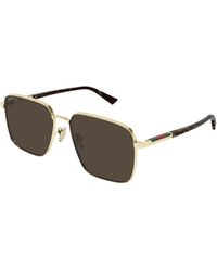Gucci - Eyewear Low Nose Bridge Fit Sunglasses - Lyst