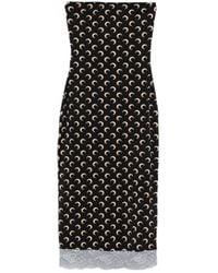Marine Serre - Moon-Print Midi Dress - Lyst