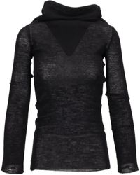 Ann Demeulemeester - Tizziana Knitted Long Sleeve Top - Lyst