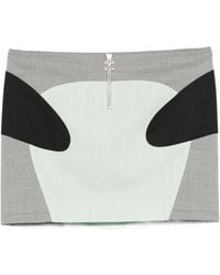 Off-White c/o Virgil Abloh - Color-Block Stretch Mini Skirt - Lyst
