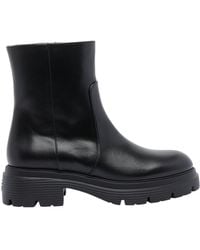 Stuart Weitzman - Zip-Detail Platform Boots - Lyst