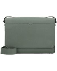 Valextra - V-Line Foldover-Top Messenger Bag - Lyst