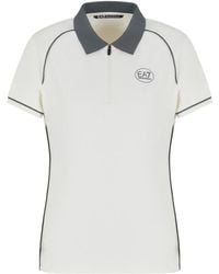 EA7 - Golf Pro Stretch Technical Fabric Polo Shirt - Lyst