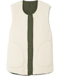 Varley - Audrea Reversible Fleece And Quilted Shell Vest - Lyst