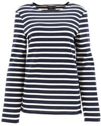 Saint James - Striped Long-Sleeved T-Shirt - Lyst