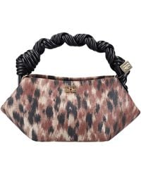 Ganni - Mini Bou Braided-Handle Tote Bag - Lyst