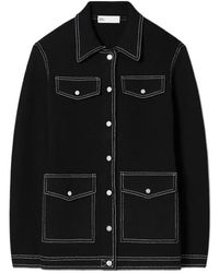 Tory Burch - Topstitch Jacket - Lyst