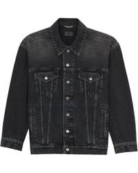 Saint Laurent - Oversized Jean Jacket - Lyst