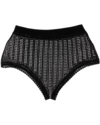 Rabanne - Bead Embellished Stetched Briefs - Lyst