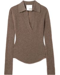 Citizens of Humanity - Simone Ribbed Wool And Cashmere-Blend Polo Sweater - Lyst