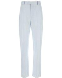 Bottega Veneta - High Waist Satin Trousers - Lyst