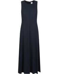 Eleventy - Sleeveless Pleated Maxi Dress - Lyst