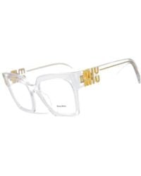 Miu Miu - Eyewear Square Frame Full Rim Glasses - Lyst