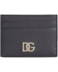 Dolce & Gabbana - Calfskin Card Holder With Logo - Lyst