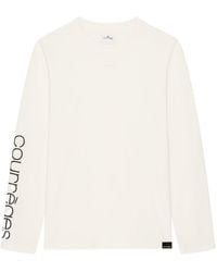 Courreges - Logo Print Long-Sleeved T-Shirt - Lyst
