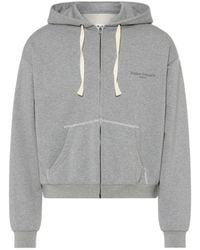 Maison Margiela - Zip-Up Logo Hoodie - Lyst