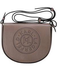 KARL LAGERFELD - Logo Detailed Foldover Crossbody Bag - Lyst