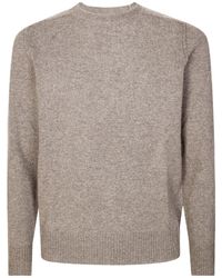 Paolo Pecora - Reverse Stitch Crewneck Jumper - Lyst