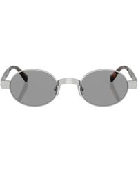Miu Miu - Eyewear Envie Oval Frame Sunglasses - Lyst