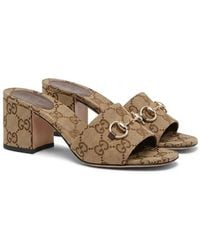 Gucci - Horsebit Slide Sandals - Lyst