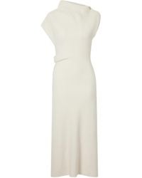 Proenza Schouler - Asymmetric Wool-Blend Midi Dress - Lyst