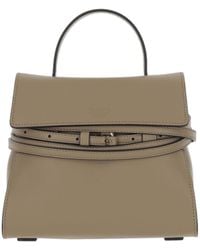 Moschino - Tie Me Logo Embossed Small Tote Bag - Lyst