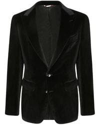 Canali - Capri Velvet Single-Breasted Blazer - Lyst
