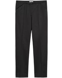TOTEME - Totme Pressed Crease Cropped Trousers - Lyst
